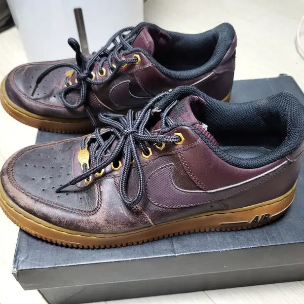 [BUNJANG] Nike Air Force 1 Low Burgundy / 나이키 에어포스 1 로우 버건디 255mm