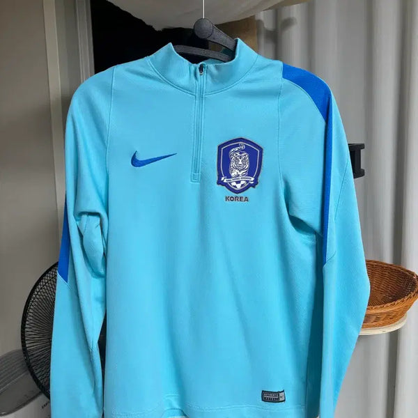 [BUNJANG] National Team 2016-2018 Half-Zip Sweatshirt - Size S / 16-18 축구 국가대표 반집업