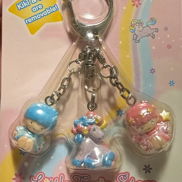 [BUNJANG] Sanrio Little Twin Stars (Kiki & Lala) 2002 Keychain / 고전 키키라라 키링