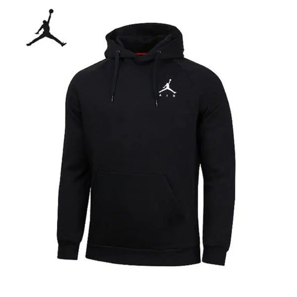 [BUNJANG] Jordan Air Hooded Sweatshirt Black / 조던 에어 후드티 블랙