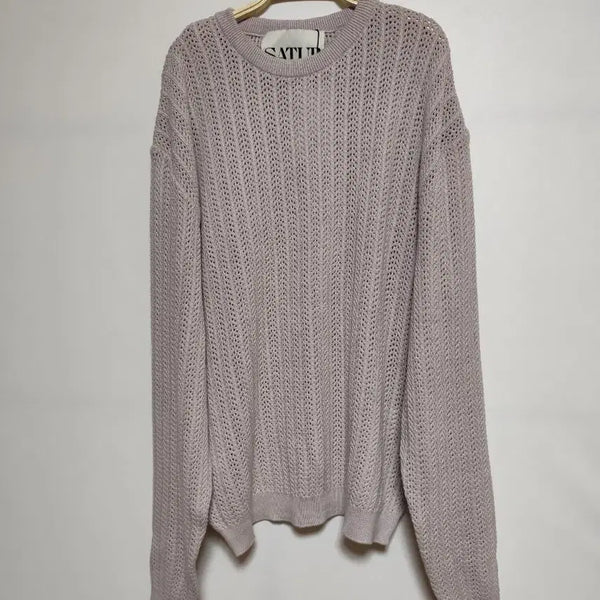 [BUNJANG] Setae Men's Summer Knit Lavender M / 세터 남성용 여름 니트 라벤더 M