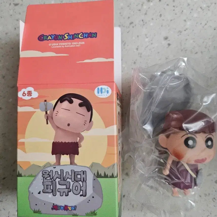 [BUNJANG] Crayon Shin-chan Primitive Era Figure (Yuri) + Crayon Shin-chan Ramen Stopper (Huni) / 짱구원시시대피규어(유리)+짱구라면스토퍼(훈이)