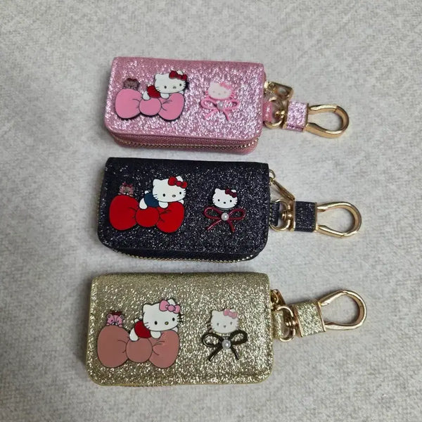 [BUNJANG] Sanrio Hello Kitty Glitter Key Case Keychain Holder / (새상품) 산리오 헬로키티 글리터 키케이스 키홀더 키링