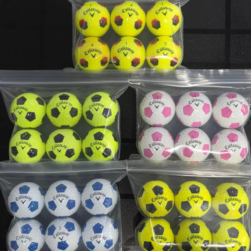 [BUNJANG] Callaway Truvis 3-Piece Soccer Golf Balls - 30-Count Used Golf Balls / 캘러웨이 A급 트루비스 3피스 축구골프공 로스트볼 30구 중고골프공