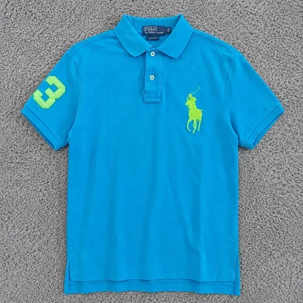 [BUNJANG] Polo Ralph Lauren Big Pony T-Shirt / 폴로 랄프로렌 빅포니 반팔 카라티 블루 S