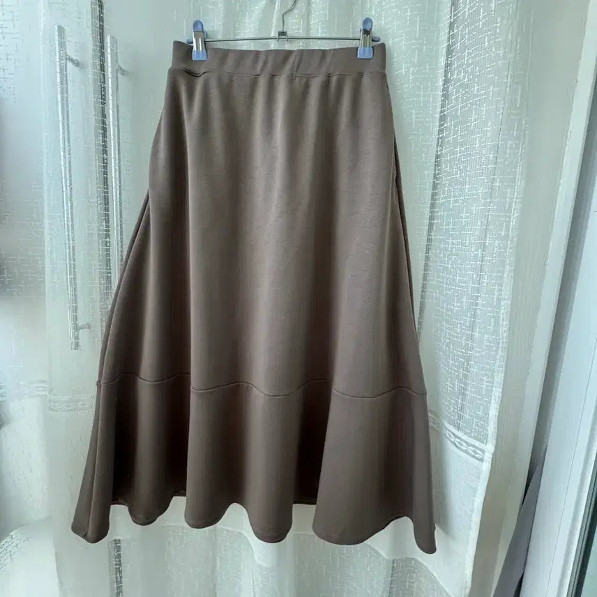 [BUNJANG] Vintage Coffee Brown Flare Long Skirt / 빈티지 커피브라운 플레어 롱 스커트
