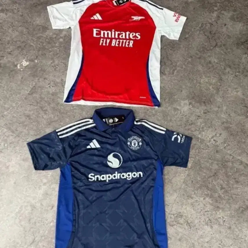 [BUNJANG] Manchester United 24/25 Away & Arsenal 24/25 Home Football Jerseys / 맨유어웨이 24/25,아스날24/25 홈 축구유니폼