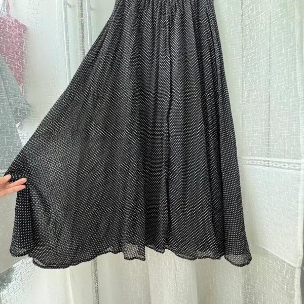 [BUNJANG] Vintage Polka Dot Long Skirt / 빈티지 잔잔한 도트무늬 롱 스커트