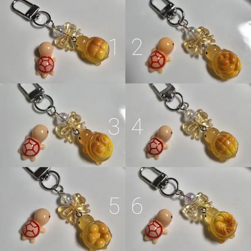 [BUNJANG] Cute Bread Turtle Keyring / 행운을 가져다 주는 귀여운 빵 거북이 키링