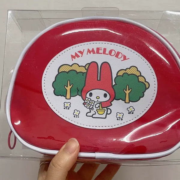 [BUNJANG] My Melody Enamel Pouch - Red / 주말할인) 마이멜로디 에나멜 파우치 레드