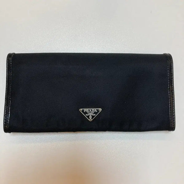 [BUNJANG] Prada Nylon Long Wallet Black / [정품] 프라다 나일론 장지갑 블랙