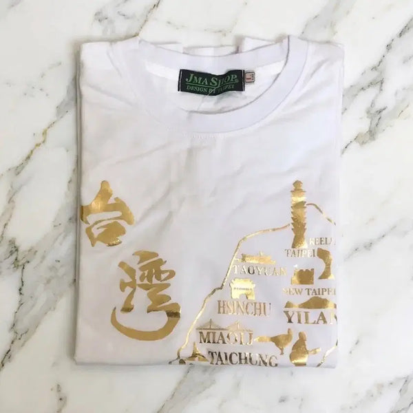 [BUNJANG] Taiwan Map Y2K T-Shirt White (Size L) / JMA Shop 대만 지도 Y2K 티셔츠 여성용 L (새상품)