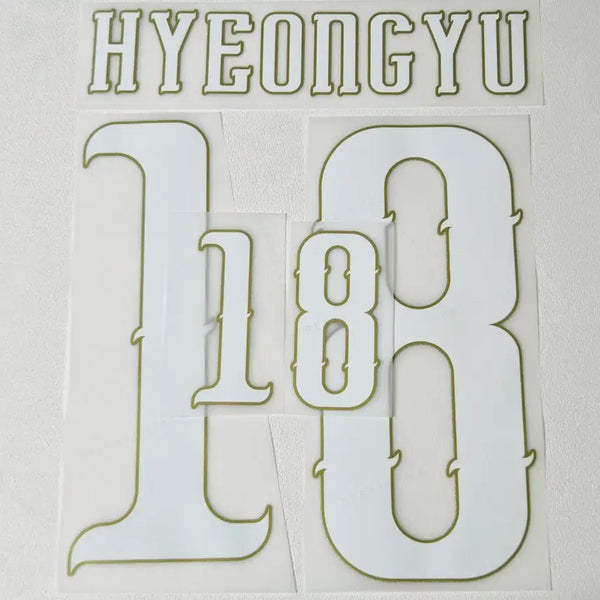 [BUNJANG] South Korea National Football Team Oh Hyeon-gyu 2026-2028 Home Jersey (Custom) / 26-28 대한민국 오현규 홈 마킹 자컷