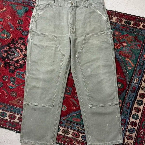 [BUNJANG] Carhartt B136 Double Knee Pants Moss Green / [38] OG 칼하트 B136 더블니 팬츠 칼하트 MOS 모스그린