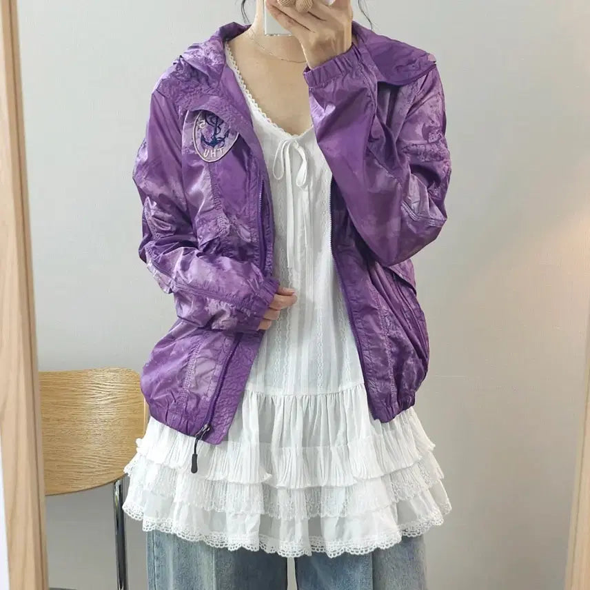 [BUNJANG] Thursday Island Women's Windbreaker Jacket (Size S) / (S)써스데이아일랜드 여성 바람막이 자켓 점퍼 W4401