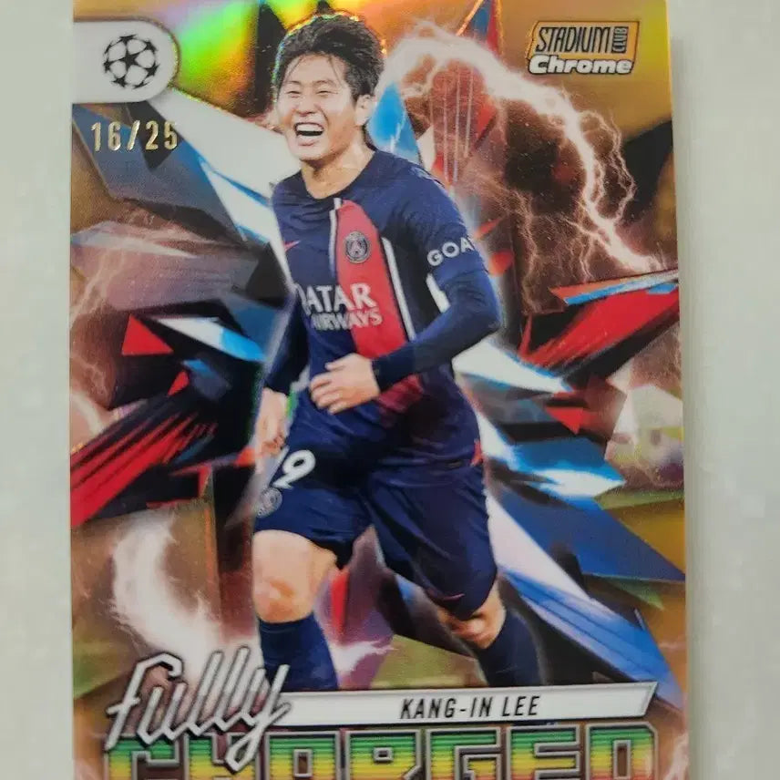 [BUNJANG] Lee Kang-in Orange 25-Card Limited Edition Tops Stadium Card / 이강인 카드 오렌지 25장 한정 탑스 스타디움