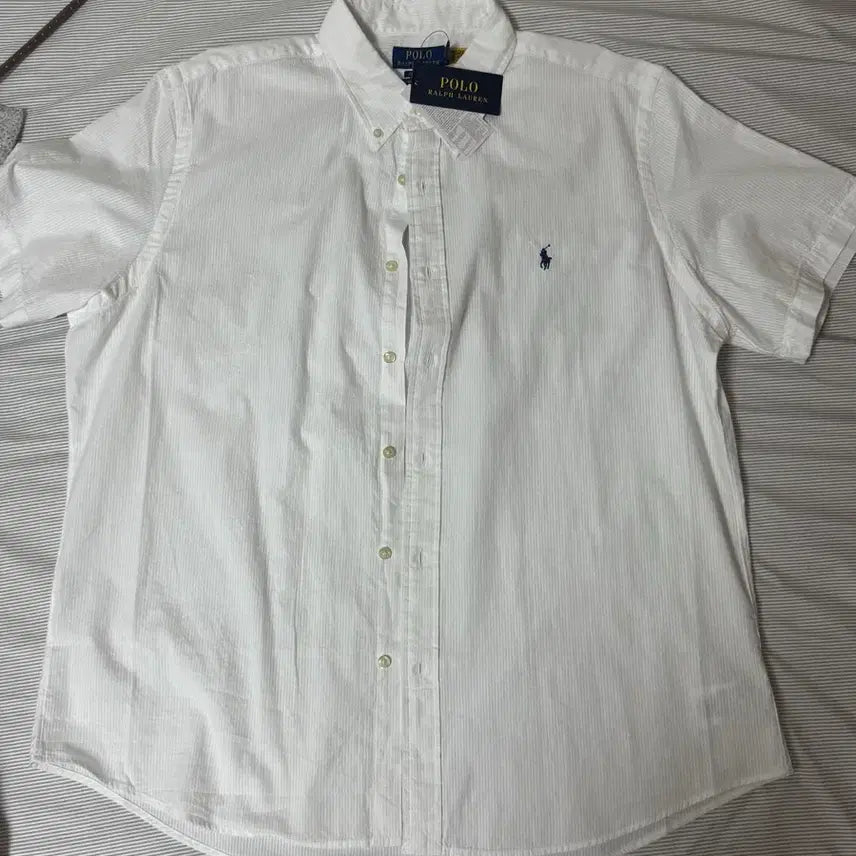 [BUNJANG] Polo Ralph Lauren Classic Fit Seersucker Shirt XL / 폴로 클래식핏 시어서커 셔츠 팝니다_새상품XL