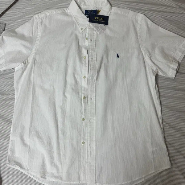 [BUNJANG] Polo Ralph Lauren Classic Fit Seersucker Shirt XL / 폴로 클래식핏 시어서커 셔츠 팝니다_새상품XL