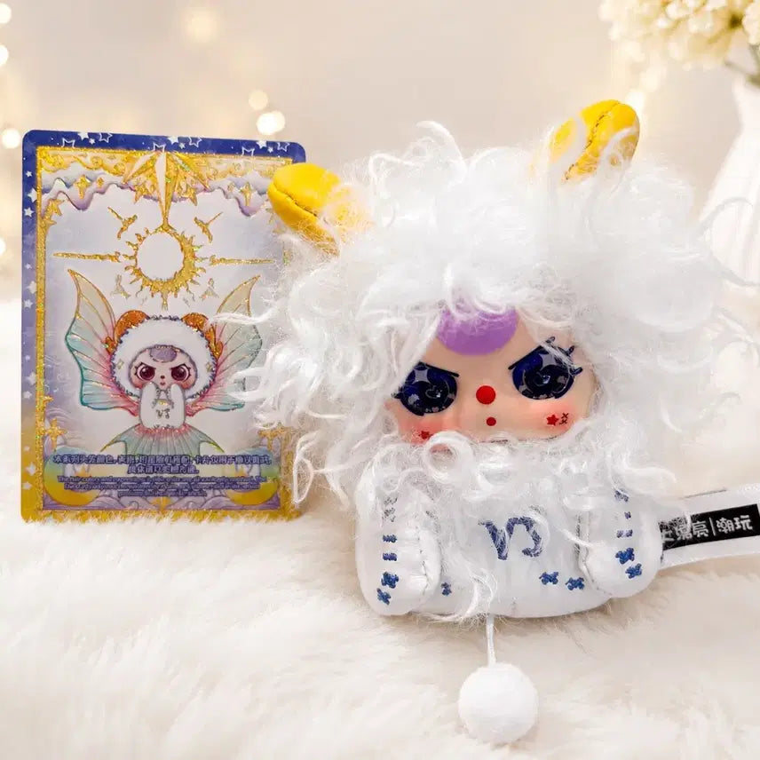 [BUNJANG] Baby3 50% Capricorn Zodiac Plush Doll Keychain / 베이비쓰리 50% 12 별자리 염소 예쁜눈 인형 키링