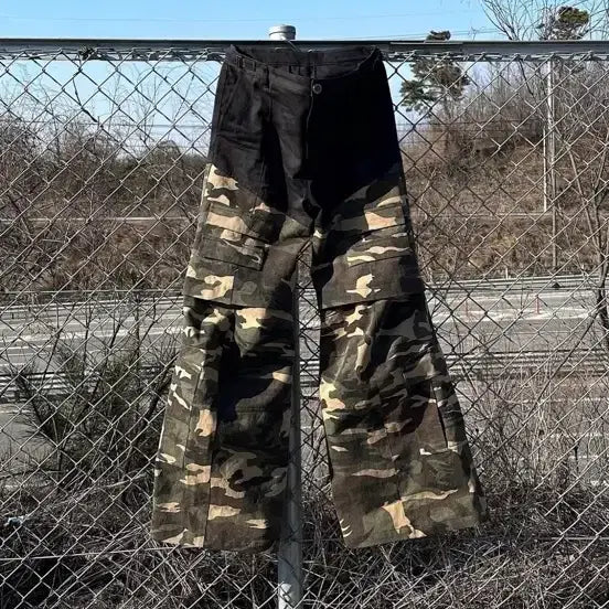 [BUNJANG] Qap Two-Tiered Cargo Pants / qap 투티어드 카고팬츠