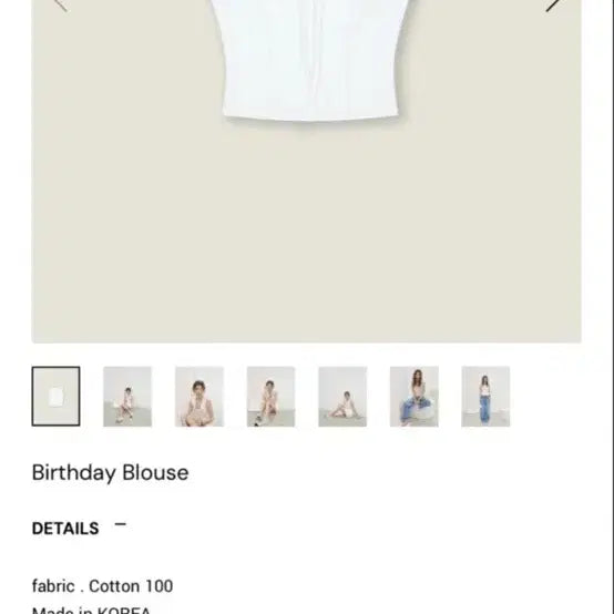 [BUNJANG] Replain Birthday Blouse Small / 르플레인 벌스데이 Birthday 블라우스 스몰