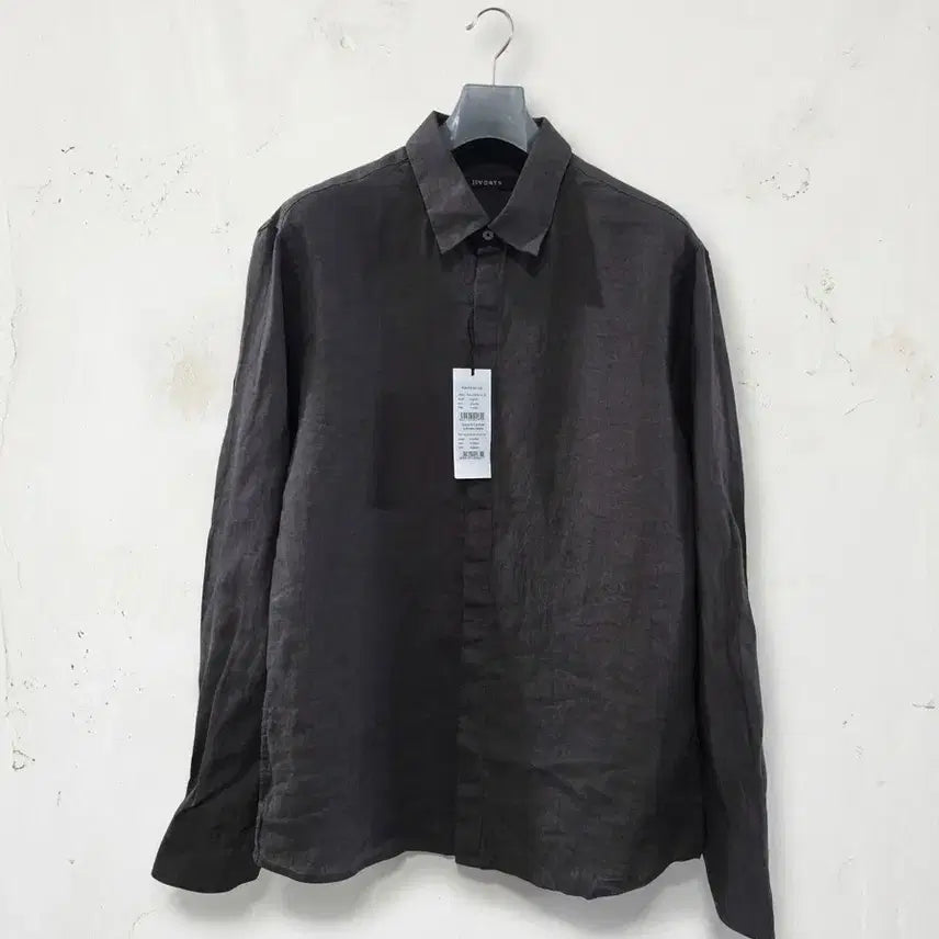 [BUNJANG] 10MONTH Brown Linen Shirt L / 10MONTH 브라운 린넨 셔츠 L 새상품