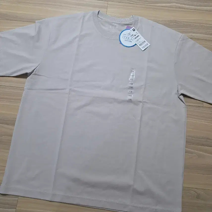 [BUNJANG] TOPTEN COOL AIR Short Sleeve T-Shirt Light Gray Size 110 / 탑텐쿨에어반팔티셔츠라이트그레이색상110