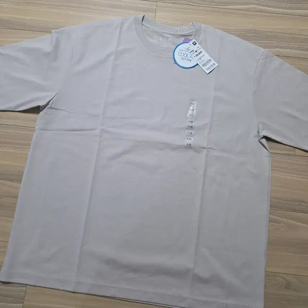 [BUNJANG] TOPTEN COOL AIR Short Sleeve T-Shirt Light Gray Size 110 / 탑텐쿨에어반팔티셔츠라이트그레이색상110