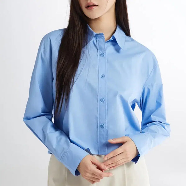 [BUNJANG] SPAO Cropped Shirt / 스파오 크롭 셔츠