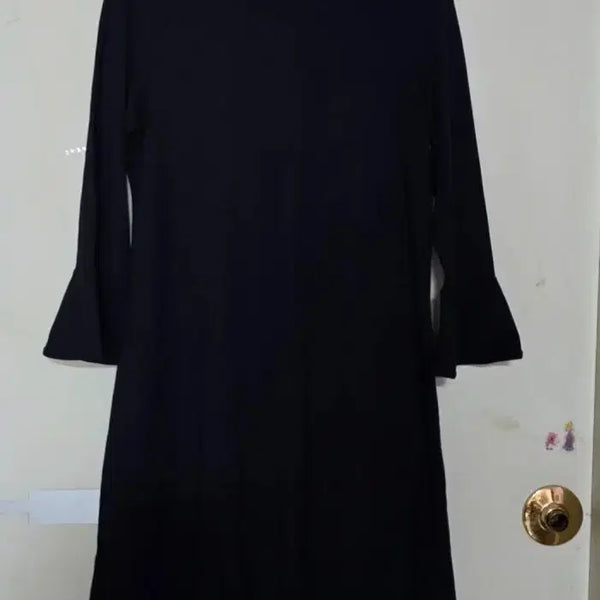 [BUNJANG] Estée Lauder Navy Flare Sleeve Dress / 에스티로더 네이비 원피스