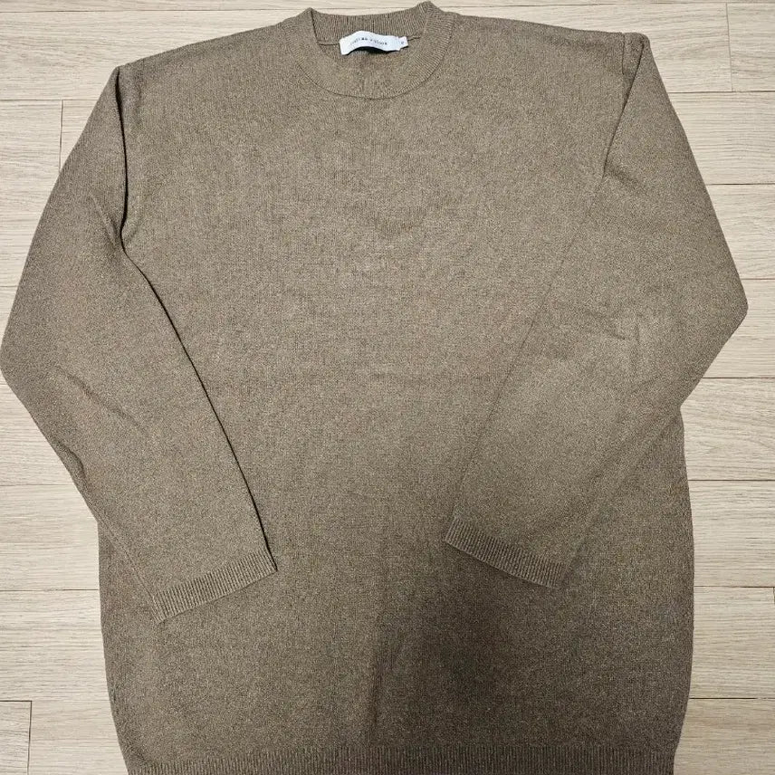 [BUNJANG] Customeach Clock Khaki Brown Knit S / 커스텀어클락 카키브라운 니트