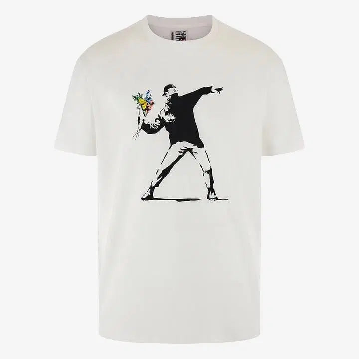 [BUNJANG] Guess x Banksy T-Shirt Small New / 게스 뱅크시 티셔츠 S 새상품