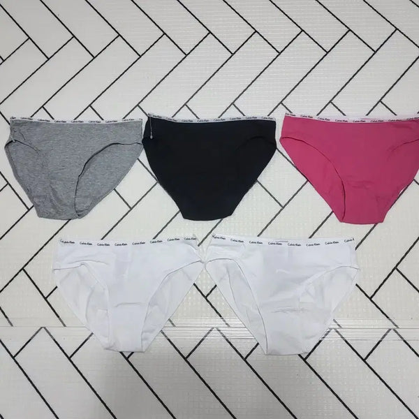[BUNJANG] Calvin Klein Women's 5-Pack Briefs Set (Size 90) / 캘빈클라인 ck 여자 팬티 5종 세트 새상품 90 새상품 최저가