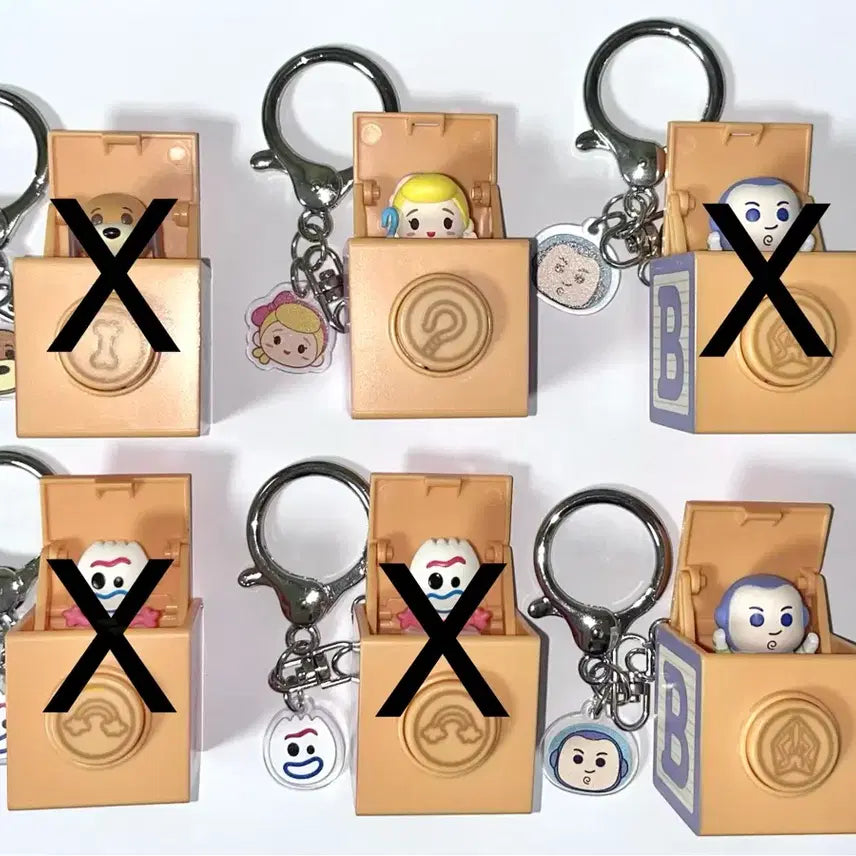 [BUNJANG] Toy Story Bo Peep Buzz Woody Keychain / 토이스토리 키캡 키링 보핍 버즈 포키