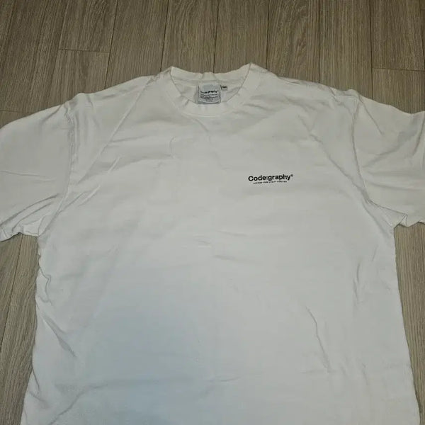 [BUNJANG] Code Graphy White T-Shirt (M) / 코드그라피 흰색 티셔츠