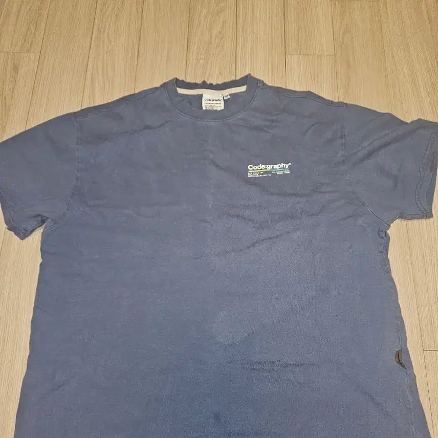 [BUNJANG] Code:Graphy Light Blue T-Shirt / 코드그라피 소라색 티셔츠