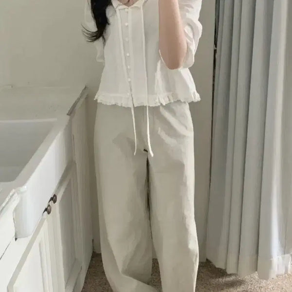 [BUNJANG] Doublemin Shop Summer Fit Pants Long Pants / 두민샵 썸머 커버 핏 팬츠 여름 롱팬츠 바지 에이블리지그재그
