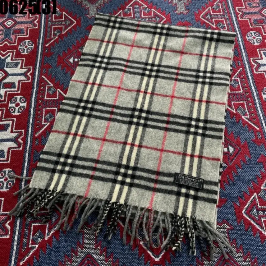 [BUNJANG] Burberry Check Cashmere Scarf / 버버리 체크 스카프 캐시미어 0625