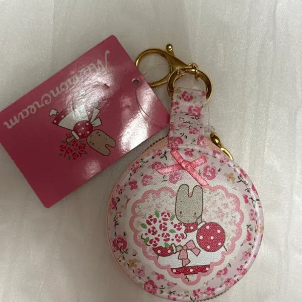 [BUNJANG] Sanrio Marron Cream Round Mini Pouch / 산리오 마론크림 원형 미니 파우치
