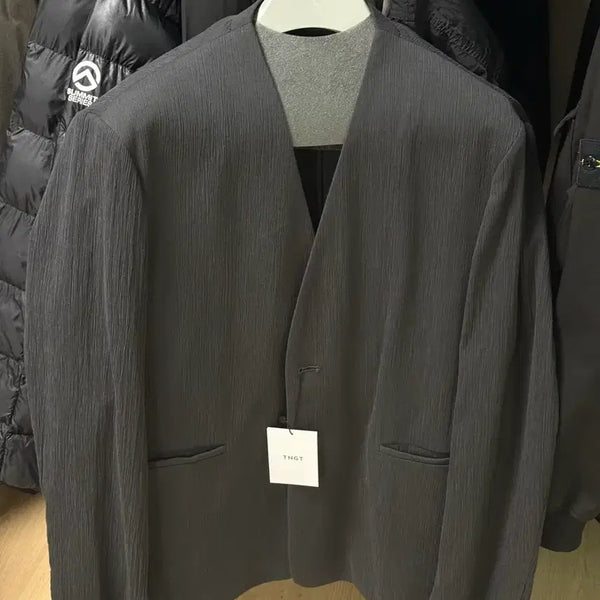 [BUNJANG] TNGT Kinoshita Karaliss Seersucker Setup (Jacket 105, Pants 78) / 새상품, 105, 78] TNGT 키노시타 카라리스 시어서커 셋업