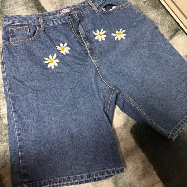 [BUNJANG] Labross Daisy Denim Shorts XL / 라브로스 데이지 데님 반바지