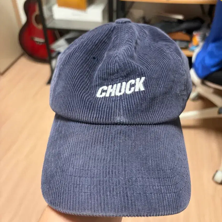 [BUNJANG] Chuck Navy Corduroy Ball Cap / Chuck 네이비 모자
