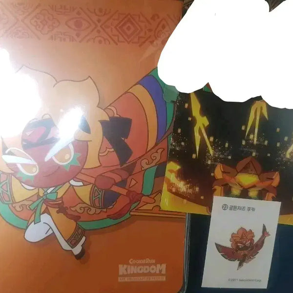 [BUNJANG] Cookie Run Gold Cheese Notebook Illustration Card / 쿠키런 골드치즈 공책 띠부 일러 카드