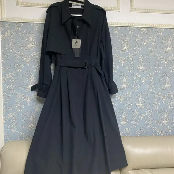 [BUNJANG] Karl Lagerfeld One-Piece Trench Coat / 칼라거펠트 원피스형트렌치코트 구66~77~88  95~100