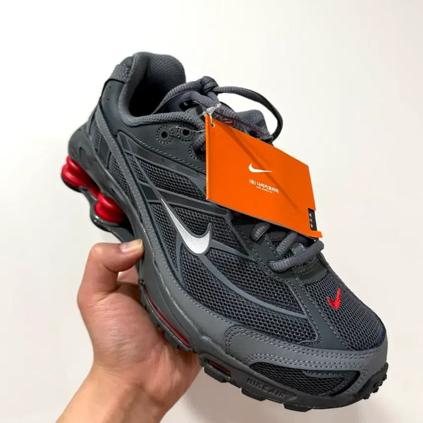 [BUNJANG] Nike Shox Ride 2 Red Smoke Grey Sneakers (255, 265) / (255,265)(새상품)나이키 샥스 라이드 2 레드 스모크 그레이