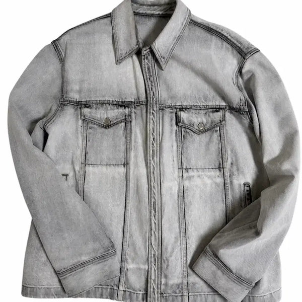 [BUNJANG] Solid Homme Washed Denim Jacket / 52) 솔리드 옴므 워싱 데님 자켓