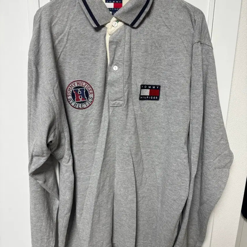 [BUNJANG] Tommy Hilfiger Long Sleeve Polo Shirt L / 타미힐피거 카라 긴팔티셔츠