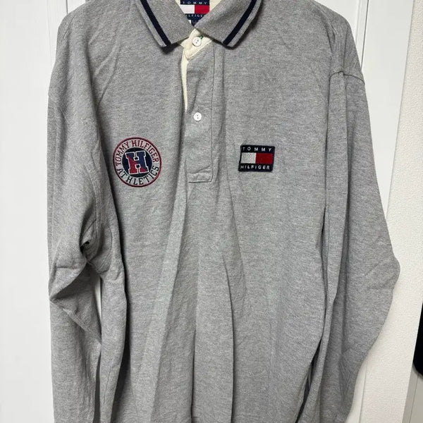 [BUNJANG] Tommy Hilfiger Long Sleeve Polo Shirt L / 타미힐피거 카라 긴팔티셔츠