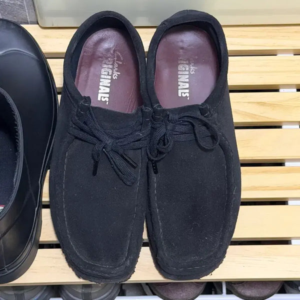 [BUNJANG] Clarks Wallabee Black Suede UK 8 / 클락스 왈라비 블랙 스웨이드 uk8 팝니다