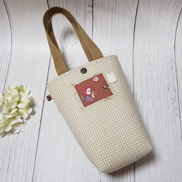 [BUNJANG] Handmade Anne of Green Gables Fabric Mini Tote Bag (Beige) / {핸드메이드} 빨간머리앤 원단 미니백 토트백 (베이지2)